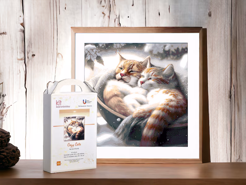 Kralen Borduurpakket “Knuffelige Katten" - Afbeelding 6